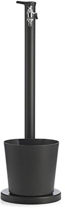 Belfer 42SRV Fontana da Giardino a Colonna con Vaschetta in Alluminio con Scarico Doppio Rubinetto Aeratore e Attacco Rapido