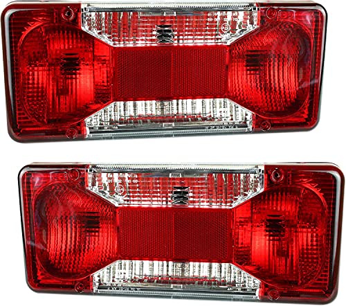 2x Rückleuchte Für LKW PKW Anhänger E-Prüf 12V/24V Rücklicht Heckleuchte Pritsche Iveco Daily Fiat Ducato Citroen Jumper Peugeot Boxer 69500026/69500032