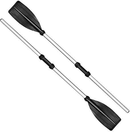 Joyivike Doppelpaddel 126cm Aluminium Stechpaddel 2 In 1 Kanu Und Kajak Paddel Einstellbares Stand Up Board Paddle Abnehmbare Leichte Doppelpaddel Mit Rutschfestem Griff Für Kajak Kajakfahren Boot