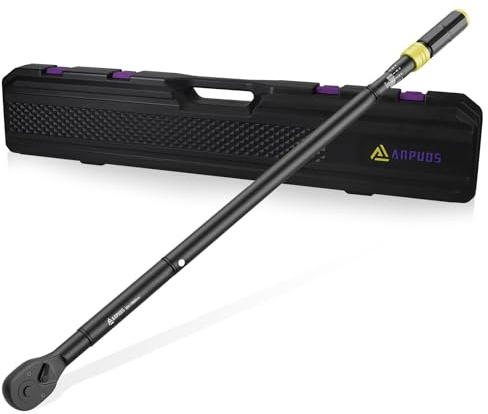 ANPUDS Clé Dynamométrique 3/4, 200-1000 Nm Clé Dynamométrique avec Précision ± 3%, 48 Dents, Tête à Cliquet Réversible Clé de Torsion pour Camion et Tracteur