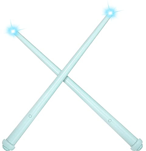 Weewooday 2 Pezzi Bacchette Magiche Luminose Bacchetta di Magia Bacchetta da Mago con Luce e Suono Giocattolo per Bambini Props per Cosplay (Blu)