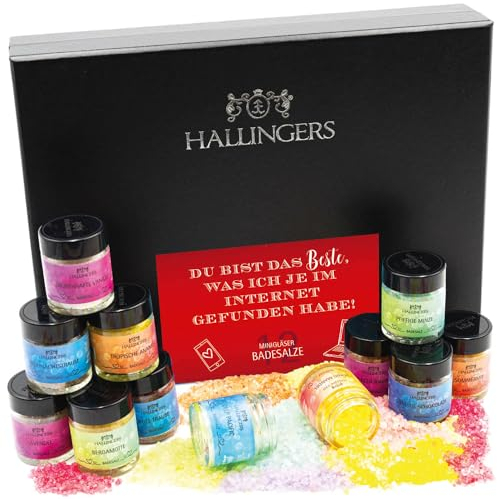 Hallingers Du bist das Beste was ich je auf Internet – Set di 12 sale da bagno per San Valentino (set) – Calendario dell'Avvento con novità e calendario dell'Avvento | Congratulazioni Anniversario