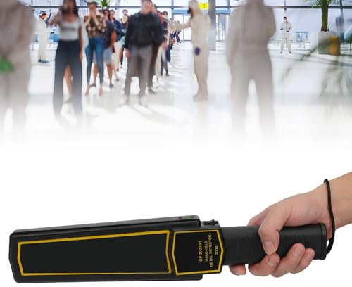 Hand Held Metal Detector Wand Wandmetal Security Wand Efficient Vibration Alarm Comfortable Grip on the Handle for Airport Stations Examination Rooms