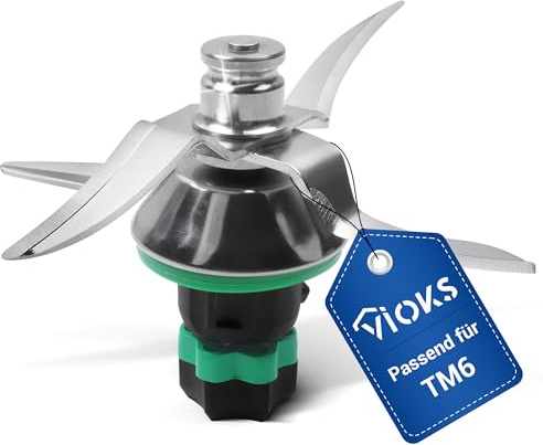 VIOKS Lama di ricambio per Vоrwerk Thermоmix Lama TM6 - Lama di ricambio in acciaio inox SUS420 Accessorio per robot da cucina TM6