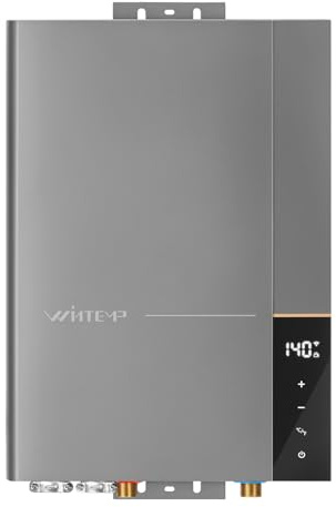 WINTEMP 36kW Tankless Electric Water Heater 240V, Instant On-Demand Endless Hot Water, Up to 8.7 GPM, LED Temperature Display, Whole House Supply, WiFi Control, ETL Certified