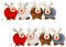 Gotyou Confezione Da 8 Ornamenti Natalizi In Feltro, Ciondoli Di Alce Natale, Decorazioni Natalizie In Legno Feltro, Possono Essere Utilizzati Su Alberi Di Natale, Vacanze, Decorazioni Per Feste