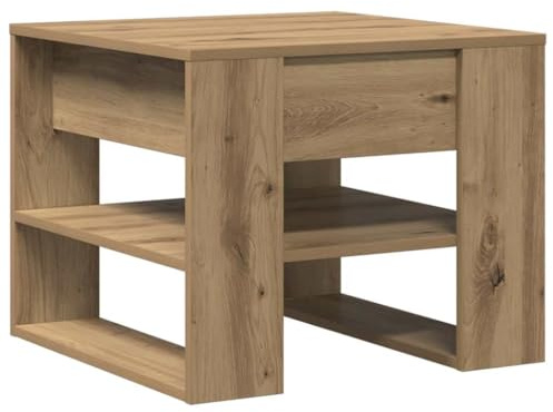 vidaXL Couchtisch Artisan-Eiche 55,5x55x45 cm Holzwerkstoff