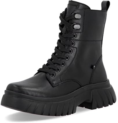 Rieker Damen Klassische Stiefeletten W1870, Frauen Stiefeletten, lose Einlage,Booties,halbstiefel,Kurzstiefel,schwarz (02),39 EU / 6 UK