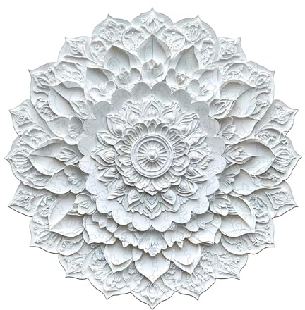 Holzpuzzle Erwachsene Mandala aus Papier - 250 Teile Holzpuzzle Geschenkbox, Wanddekoration und Geschenk für Freunde und Familien (14 Jahren+)