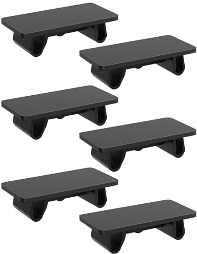 Greluma 6 Pcs Couvercle d'interrupteur à bascule noir standard pour panneau d'interrupteur à bascule marin, remplissage vierge pour voiture, camion, bateau