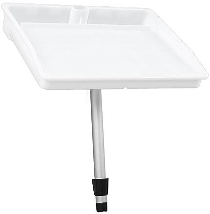 OPPWONG Planche à Découper à Appâts, Plateau d'appât à Coteaux à Poisson avec Table d' à Balayage 460x370 Mm Table de Coupe Réglable pour la Pêche à la Voile