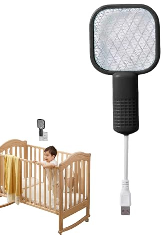 Swatter mosca elettrica | controllo dei parassiti e racchetta raccogli insetti, scarafaggio elettronico Zapper, sicuro ed, ideale per casa, giardino, uso interno ed esterno