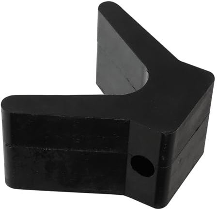 HOODANCOS Butée D'étrave de Remorque Accessoire Essentiel Facile à Installer Support V Stabilité Améliorée pour Bateau en Caoutchouc Noir pour Yacht pour Remorques de Pêche