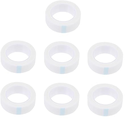 Cinta para Pestañas en Rollos, 8 Unidades de Tela No Tejida | Herramienta Auxiliar para Extensiones de Pestañas, Cómoda y Transpirable, Uso Profesional E Individual