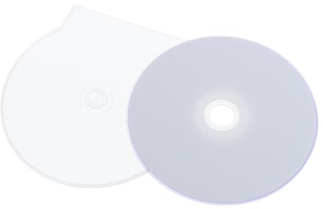 Warmhm Leere DVD Rohlinge mit Kunststoff Aufbewahrungsbox Wiederbeschreibbare Cd/DVD Scheiben für Musik und Sprachaufnahmen Datenspeicher für Büro und Zuhause