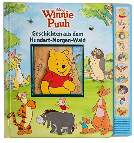 Disney Winnie Puuh - Geschichten aus dem Hundert-Morgen-Wald - Vorlese-Pappbilderbuch mit 10 Geräuschen - Soundbuch: Vorlese-Pappbilderbuch mit 10 Melodien - Kinderlieder