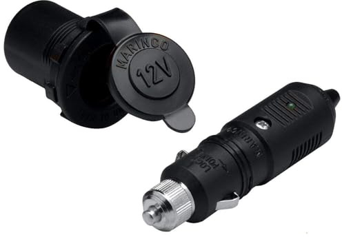 Marinco Spina e presa da 12 V, colore: nero