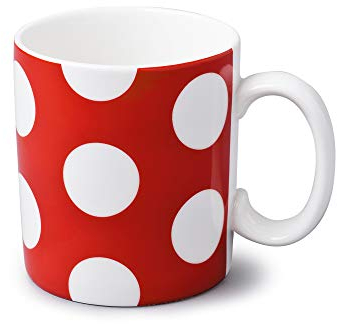 WM Bartleet & Sons 1750 T352R Traditional One Pint Porcelain Mug/Cup, 1pt/568ml – Red