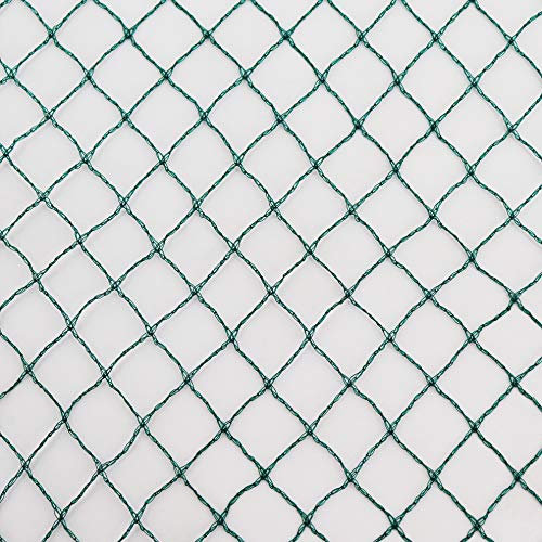 Vielseitiges Teichnetz 21m x 10m grün 17mm x 17mm Masche I Aquagart Laubschutznetz Teich Abdecknetz Vogelschutznetz Gartennetz Reiherschutz Beet-Netz Laubnetz Schutznetz Teichabdeckung