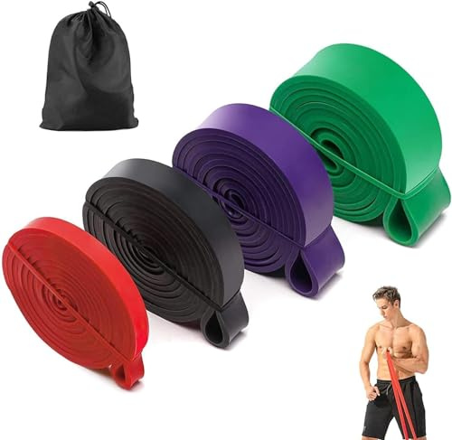 BESTOPE Widerstandsbänder Pull Up Assist Bänder für Powerlifting und Yoga Premium Latex Langlebiges Training Stretch Exercise Loop Crossfit Bänder für Männer und Frauen, die Fitnessbänder trainieren