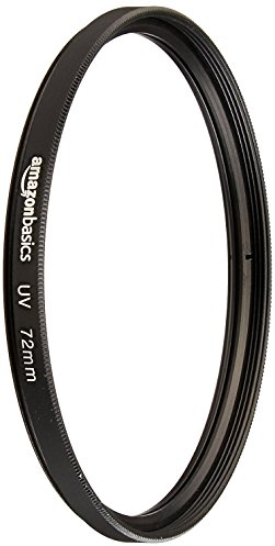 Amazon Basics 72 mm Circular UV Protection Filter for Clearer Pictures, Protects from Dust, Dirt and Scratches