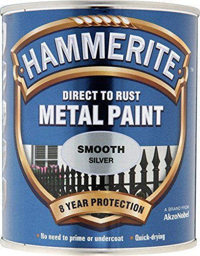 Hammerite Metal Paint Smooth 750ml Silver by Hammerite