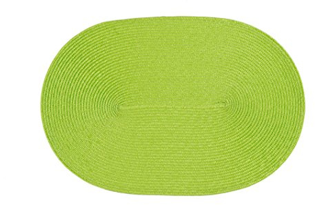 Stuco Trends Textiles 4er Pack, Tischset Polypro oval Anis/ca.30x45 cm / 100% Polypropylen