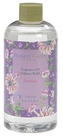 Hassett Green London - Exotica Pear & Melon - Fragrance Oil Reed Diffuser Refill - Larger Size 250ml Bottle