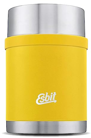 Esbit Thermobehälter Sculptor für Essen - Warmhaltebehälter 750 ml in Sunshine Yellow - aus Edelstahl für warme und kalte Speisen