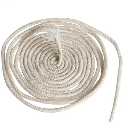 Stoppini di ricambio per lampade ad olio, 10 m, 2 mm, rotondi, intrecciati, per lampade ad alcol e candele, forniture per la produzione di candele fai da te fatte a mano