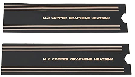 Dissipatore di Calore in Grafene SSD M.2, Grafene M.2 Rame di Raffreddamento del Disco Rigido a Stato Solido Nvme per PC Laptop, Adesivo di Raffreddamento per Custodia per Disco