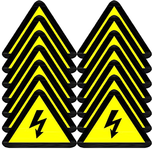Ciieeo 25stücke Hochspannungswarnaufkleber Für Stromschlaggefahr Selbstklebende Schilder Für Elektrische Anlagen Industrie-warnaufkleber Für Schalttafeln Und Sicherheitswarnungen