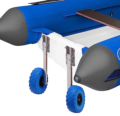 LUNICASHA Slipräder Heckräder Schlauchbooträder Edelstahl Transporträder für Schlauchboot Yacht Tender 10''x3''