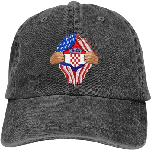 Generic Basecap Kroatien Blut In Mir Baseball Cap Casual Baseball Mütze Sonnenschutz Freizeit Basecap Für Herren, Damen, Auf Reisen