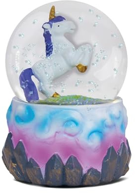 Water Globe - Unicorns from Deluxebase. Decorative Snow Globe Ornament with Unicorn Figurine, Glass Glitter Dome with Resin Base, Novelty Home Decor Display Piece.