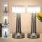 KUWUNG 2 Lámparas de Mesa Regulables Inalámbricas, Lampara Inalambrica 3 Niveles de Ajuste de Brillo, Lampara de Mesita LED Inalambrica para Mesita Noche, Restaurante, Dormitorio