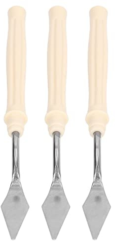 Espátula de Acero Inoxidable, Raspador para Mezclar Pintura, Cuchillo Metálico para Pintura Al óleo
