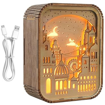 Puzzles Bedside Led Lamp, Artistic Wooden Puzzles Lamp, Aesthetic Wooden Puzzles Light, Led Bedside Lamp, Wooden Night Light, Decorative Wooden Puzzles Lamp, Puzzles Bedside Lamp for Decor