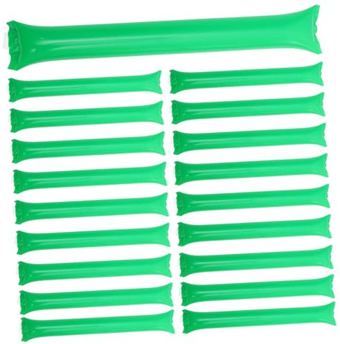 BESPORTBLE 40stücke Aufblasbare Cheer Sticks Aus Pe Laute Noise Maker Für Sportveranstaltungen Fußballpartys Und Konzerte Langlebige Grüne Aufblasstäbe Einfache Handhabung Stimmungsfördernd