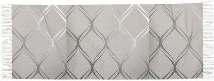 Poadnly Welle Geometrisch Grau Silber, Großer weicher Kaschmir-Schal, Wickelschal, Fransenschal, leichte Stola, 196 x 68 cm