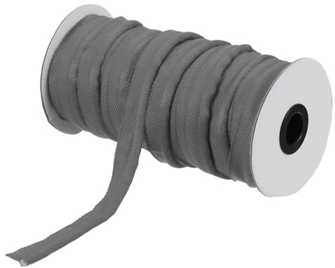 sourcing map Piping Cord Trim 20 Yards 5/8 Inch Piping Tape for Sewing DIY Crafting Fabric Edge Trim Brown Black