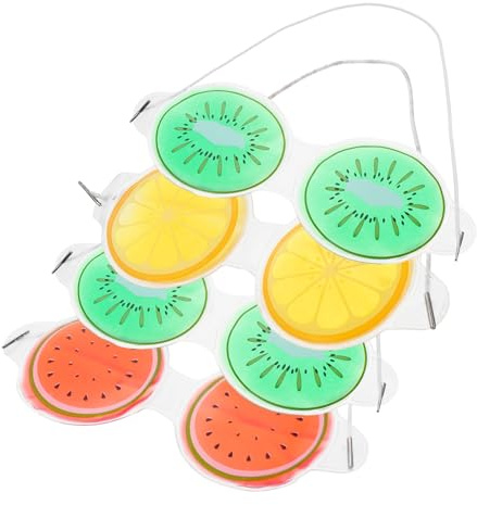 TOYZFRIENDY 4 Stück-pack Pvc Gel Kühlschrank Augenmasken Kinder Schlafmasken zur Linderung von Augenringen und Augenbelastung in Verschiedenen Farben Zufällige Farbe