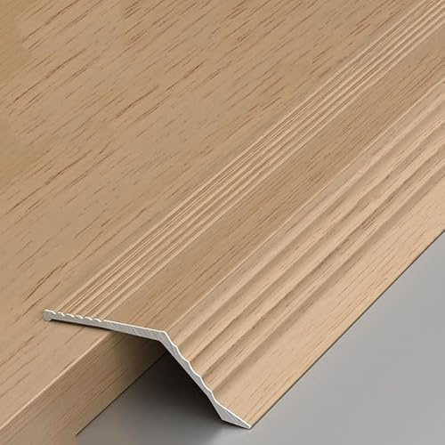 Bande De Transition De Seuil, Jointure De Plancher en Tôle Métallique, Recouvrement D'espace, Profilés TMW (1,57 Po X 2,95 Pi X 1 Pièce)(Oak Color)