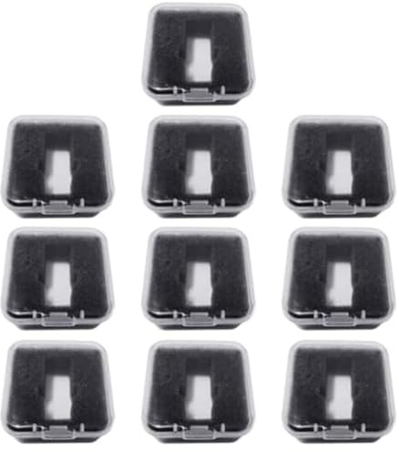 WIIYENA AT3600L Record Player Cartridge Storage Box, Transparent PVC Phono Shell Case for Stylus and Needle Holder, 5-Pack