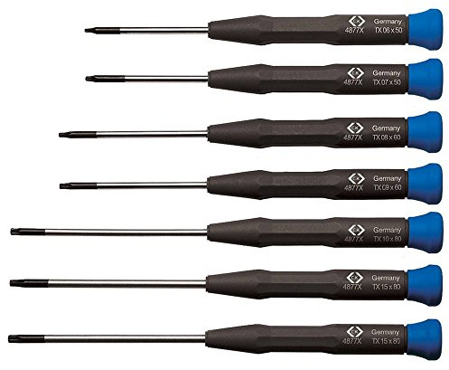 C.K T4877PX Jeu de 7 tournevis Torx