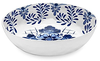 Touch Mel Emporio Zani SANTORINI piatti fondi set 2pz 100% melamina colore bianco/blu