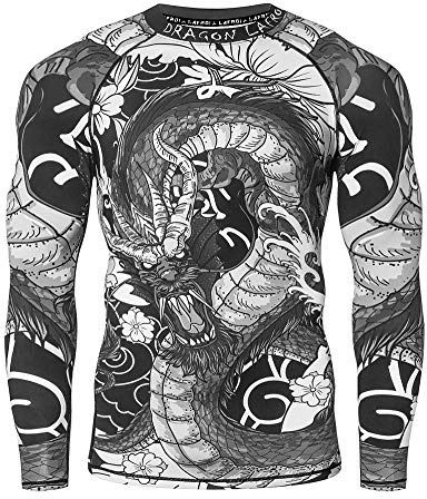 LAFROI Camisa de compresión de Manga Larga UPF 50+ Baselayer Performance para Hombre CLY08