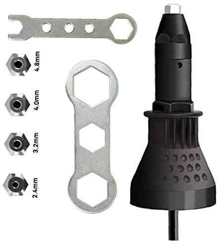 BYFRI Électrique Rivet Nut Rivetage Outil sans Rivetage Drill Adaptateur Outil D'insertion Ecrou Adaptateur Rivetage Drill