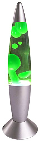Lava lampa raket 35 cm lila retrolampa klar med plugg ..