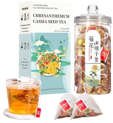 Chrysanthemum Cassia Seed Tea Bags, Chinese Eye Liver Tea, Burdock Root Wolf-berry Honeysuckle Osmanthus Mixed Herbal Floral Tea Bags